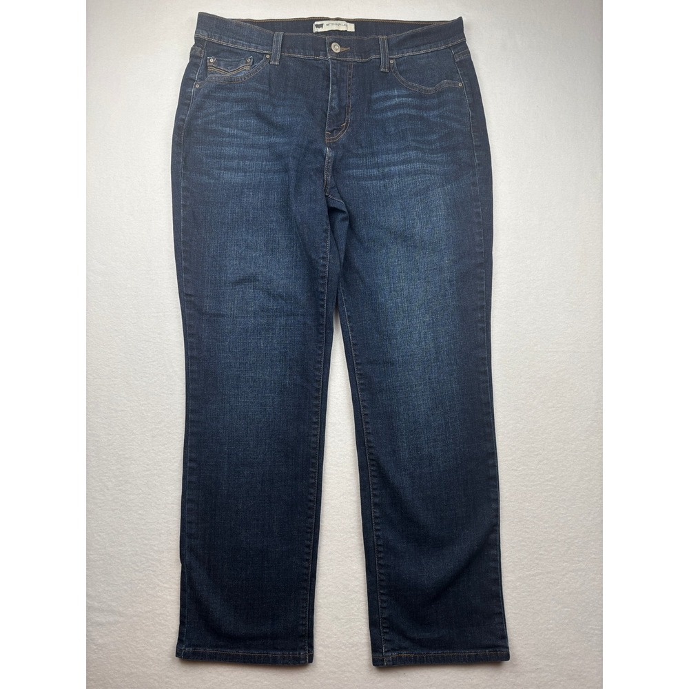 Levi's 505 Straight Leg Jeans Womens 14S Stretch Denim Flap Pocket